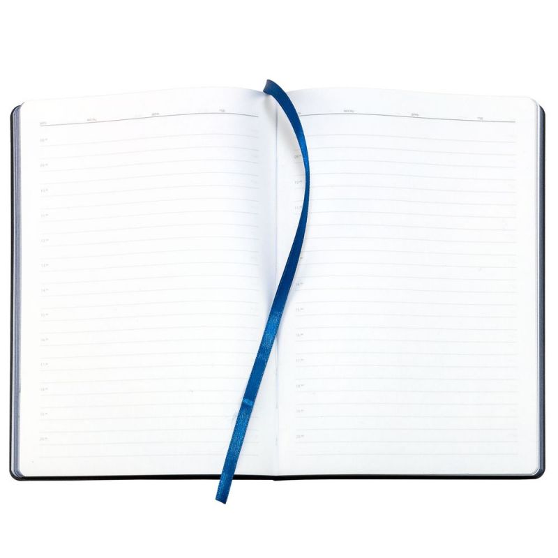 Ежедневник Bookmark, недатированный, черный с синим Ежедневник Bookmark, недатированный, черный с синим