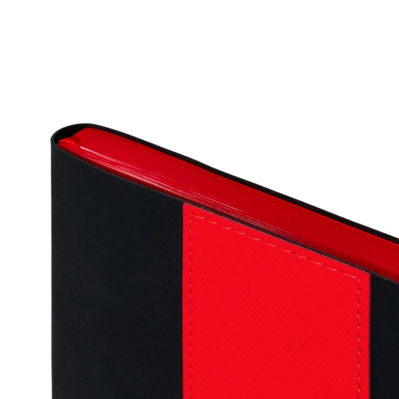 Ежедневник Bookmark, недатированный, черный с красным Ежедневник Bookmark, недатированный, черный с красным