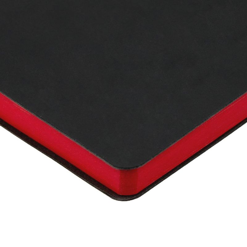 Ежедневник Bookmark, недатированный, черный с красным Ежедневник Bookmark, недатированный, черный с красным