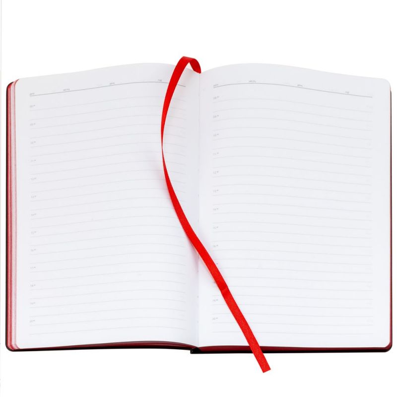 Ежедневник Bookmark, недатированный, черный с красным Ежедневник Bookmark, недатированный, черный с красным