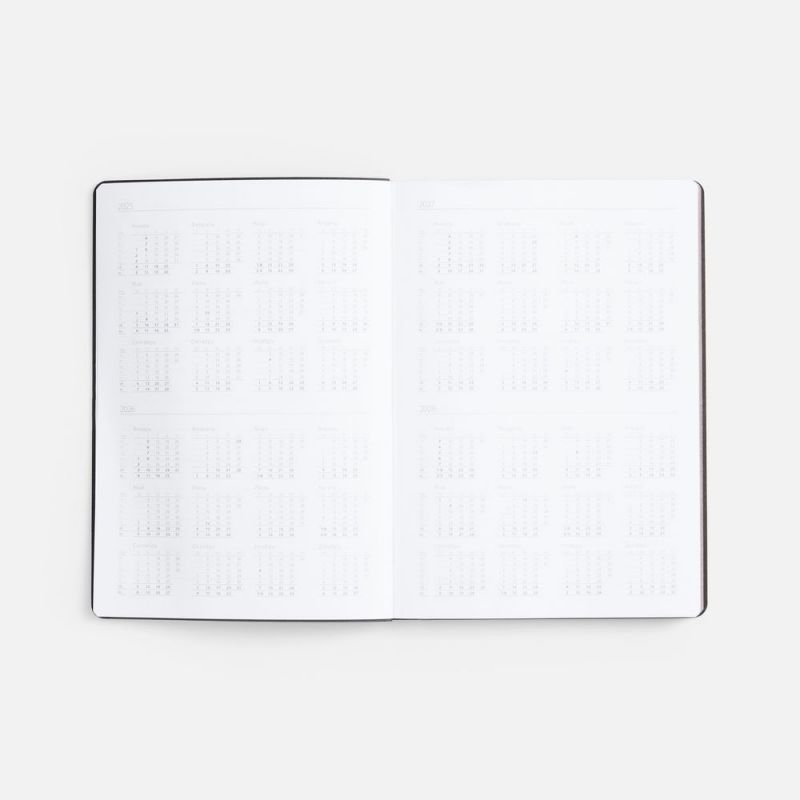 Ежедневник Nebraska Flex, недатированный, черный с золотистым