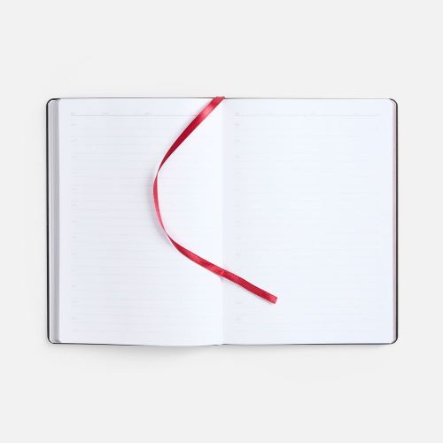 Ежедневник Nebraska Flex, недатированный, бордовый с золотистым