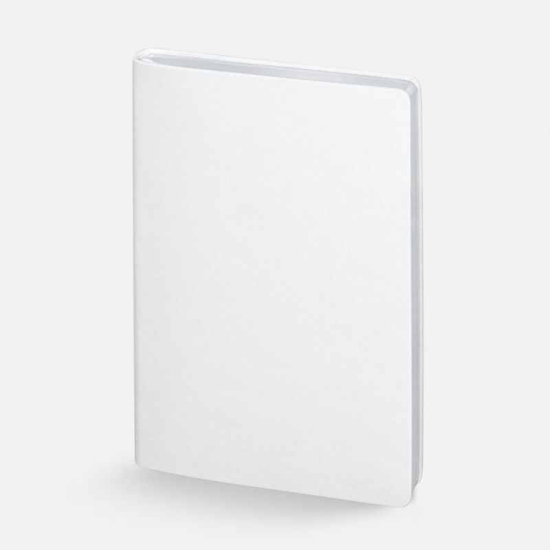 Ежедневник Nebraska Flex, недатированный, белый с серебристым