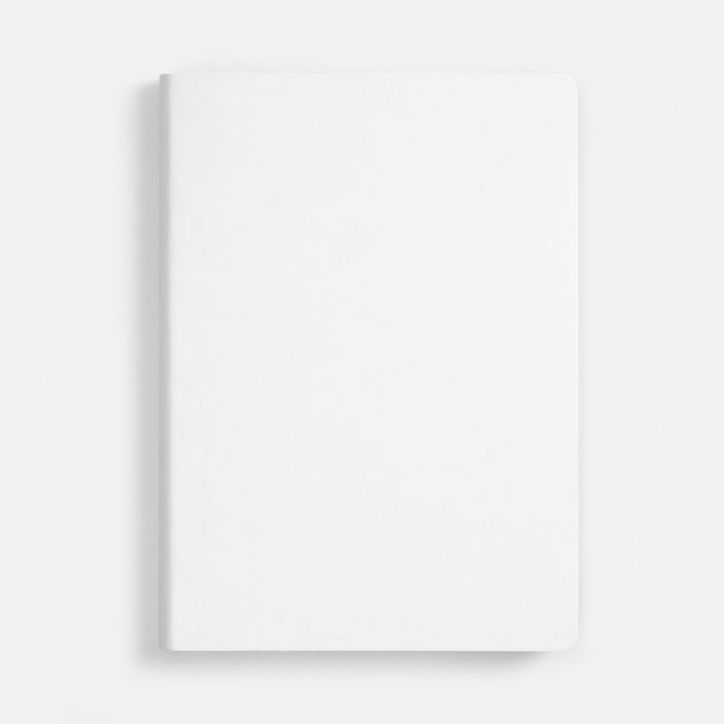 Ежедневник Nebraska Flex, недатированный, белый с серебристым