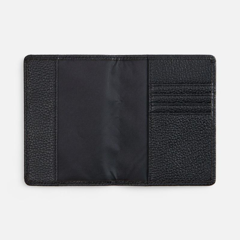 Обложка для паспорта Unison, черная Обложка для паспорта Unison, черная