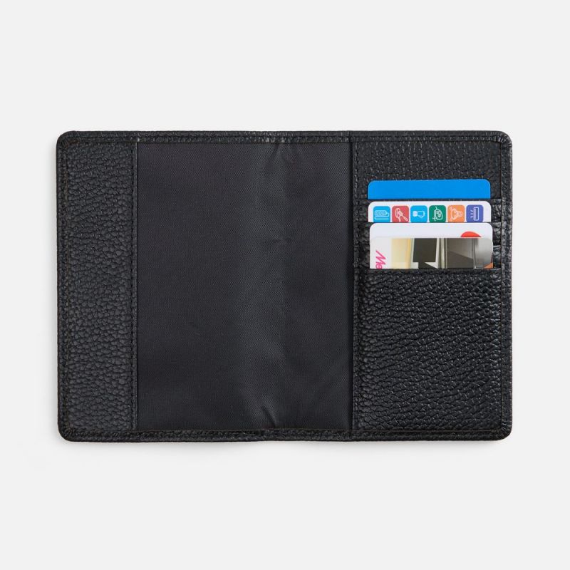 Обложка для паспорта Unison, черная Обложка для паспорта Unison, черная