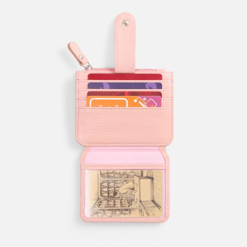 Картхолдер на молнии Unison, розовый Картхолдер на молнии Unison, розовый