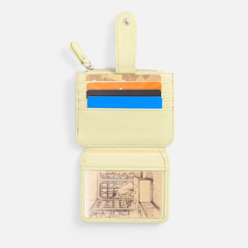 Картхолдер на молнии Unison, светло-зеленый Картхолдер на молнии Unison, светло-зеленый