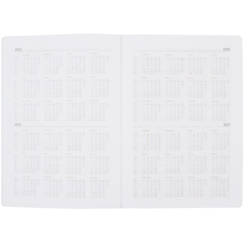 Ежедневник New Factor, недатированный, серый