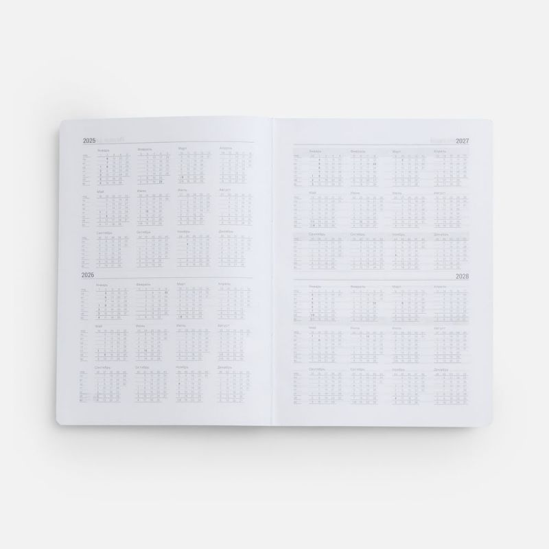 Ежедневник New Factor, недатированный, серый