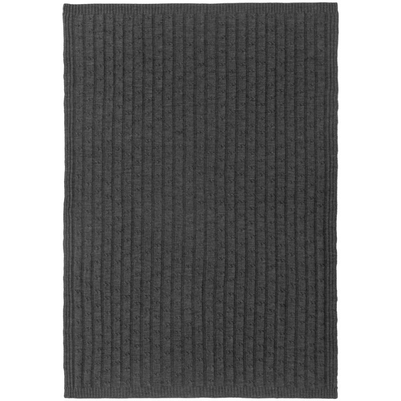 Плед Trenza, темно-серый