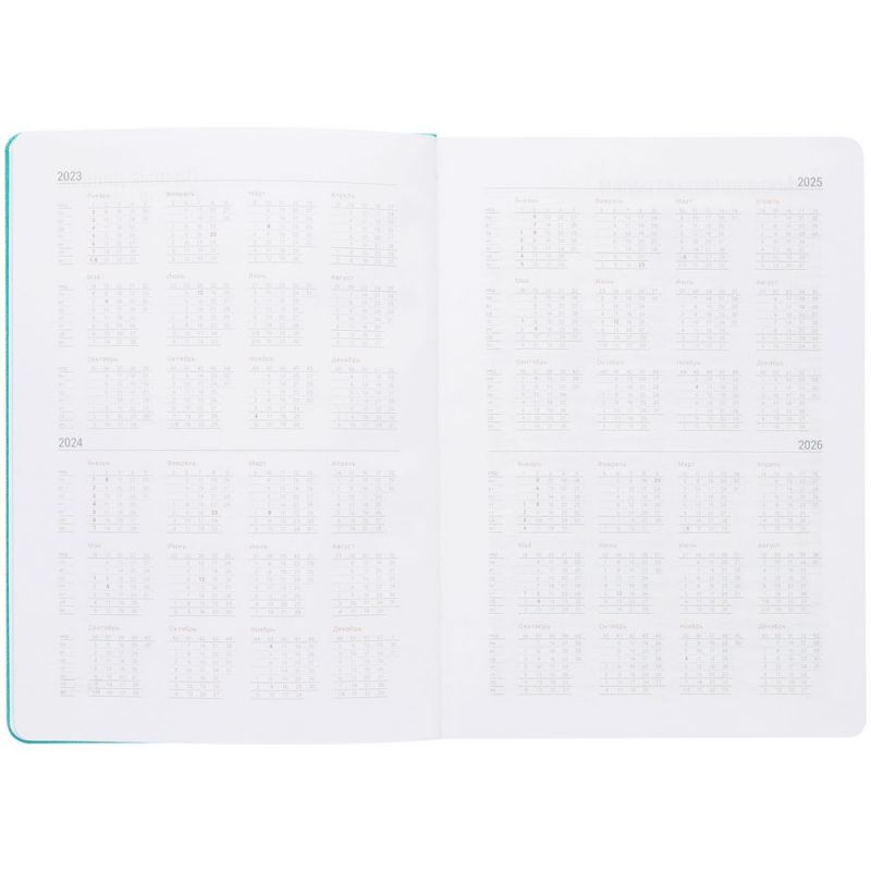 Ежедневник New Factor Metal, бирюзовый