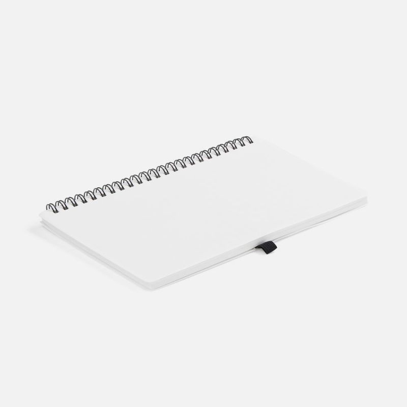 Блокнот на пружине Stone Line, белый Блокнот на пружине Stone Line, белый