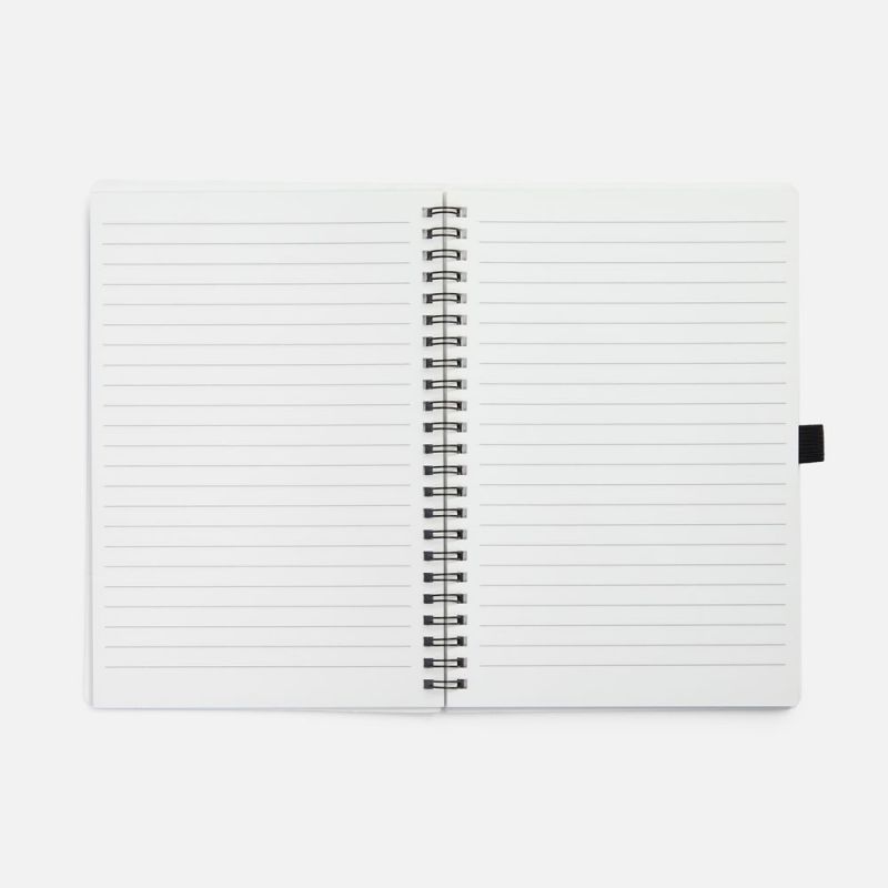 Блокнот на пружине Stone Line, белый Блокнот на пружине Stone Line, белый