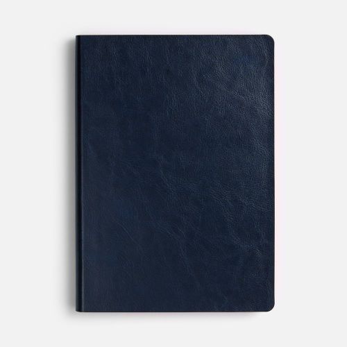 Ежедневник Doppio, недатированный, синий с оранжевым