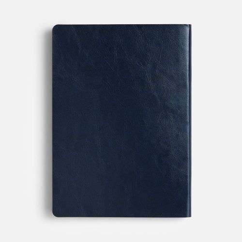 Ежедневник Doppio, недатированный, синий с оранжевым