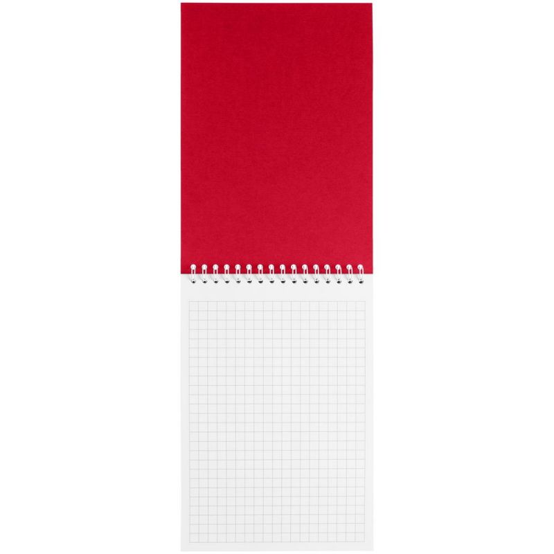 Блокнот Dali Mini в клетку, красный