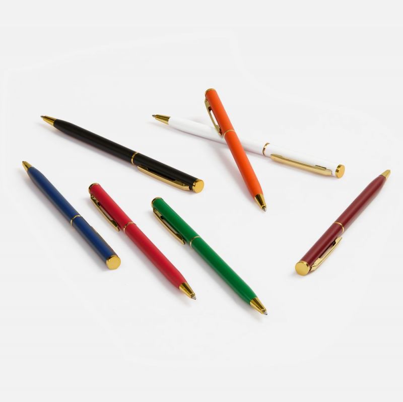 Ручка шариковая Hotel Gold, ver.2, матовая красная