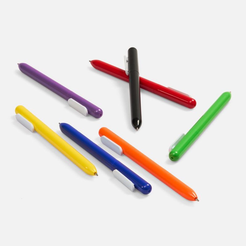 Ручка шариковая Swiper, красная с белым