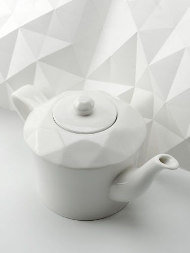 Чайник Diamante Bianco в подарочной коробке, белый