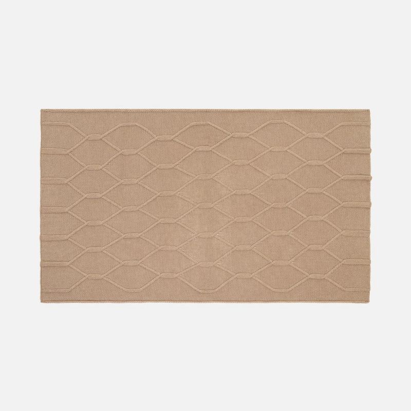 Плед Curve Verve, бежевый меланж