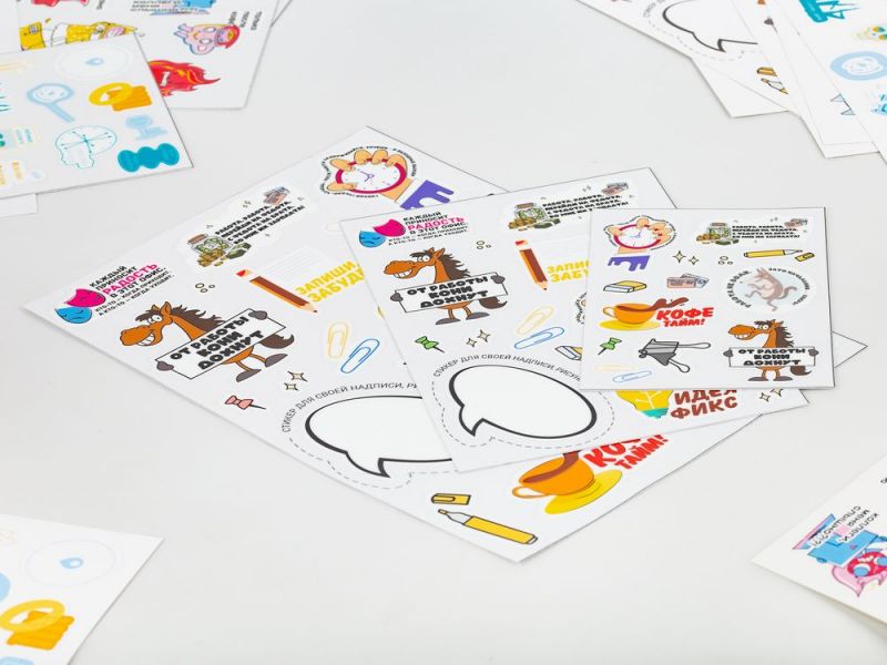 Наклейки UV-DTF Stiker Pack на заказ, M