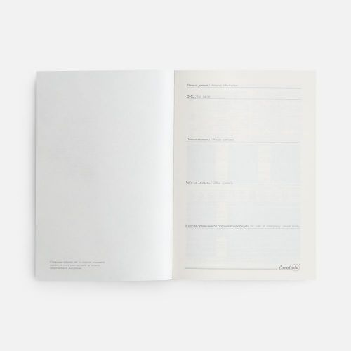 Ежедневник-органайзер Clean Slate, недатированный, черный