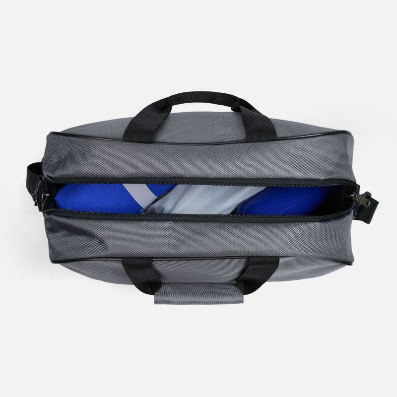 Спортивная сумка Atlantes, светло-серая с черным