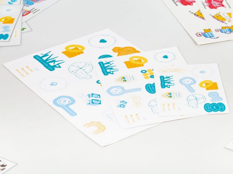 Наклейки из ПВХ Sticker Pack на заказ, L