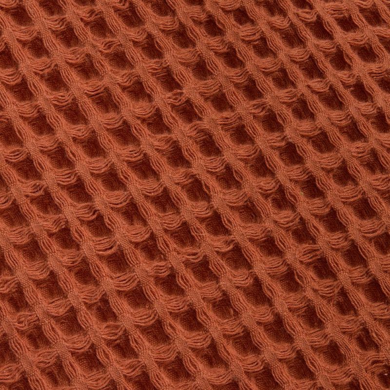 Плед вафельный Elenglect, оранжевый