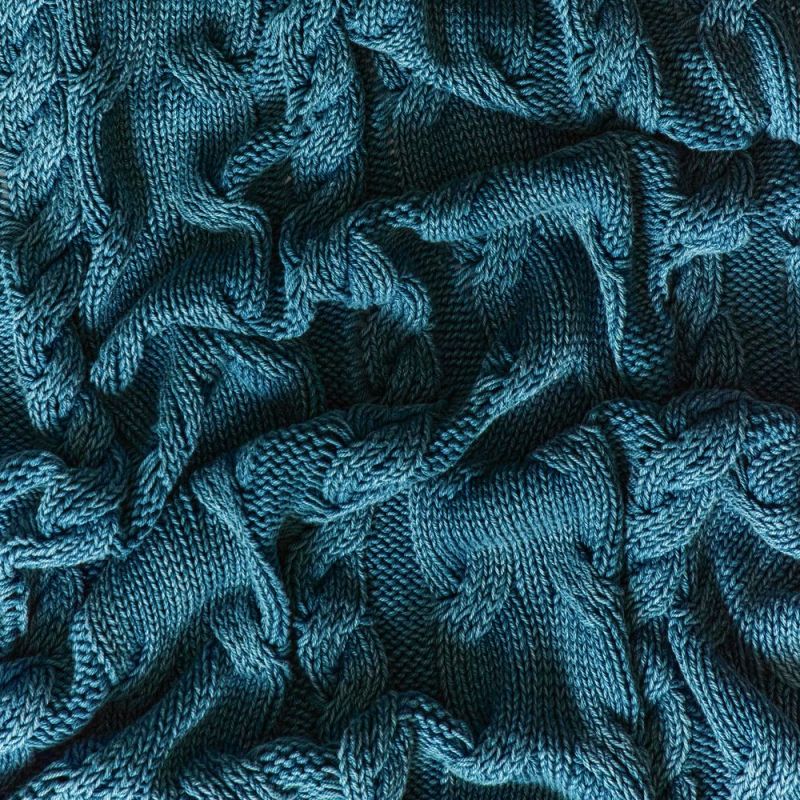 Плед Hygge, темно-зеленый