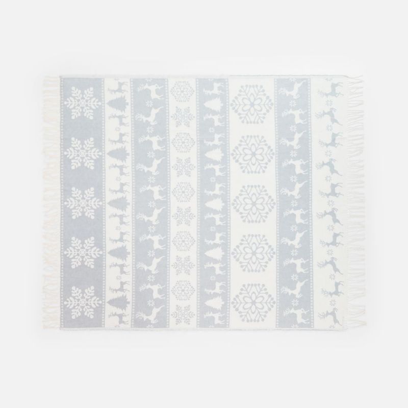 Плед «Скандинавия», серый