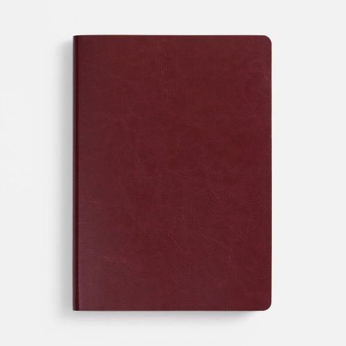 Ежедневник Nebraska Flex, недатированный, бордовый с золотистым